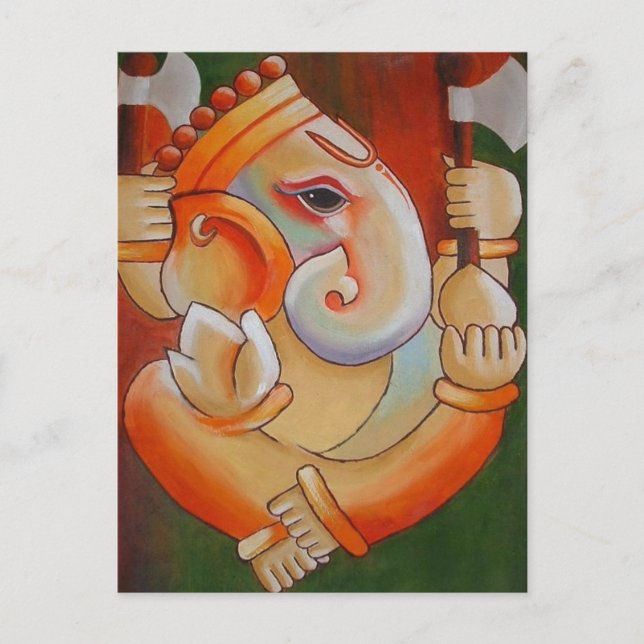 Lord Ganesha-postkort Vykort (Framsida)