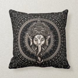 Lord Ganesha - Sepiasvart Kudde