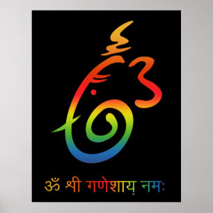Lord Ganesha Sign Poster