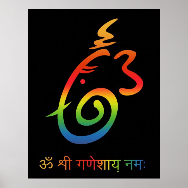Lord Ganesha Sign Poster (Framsidan)