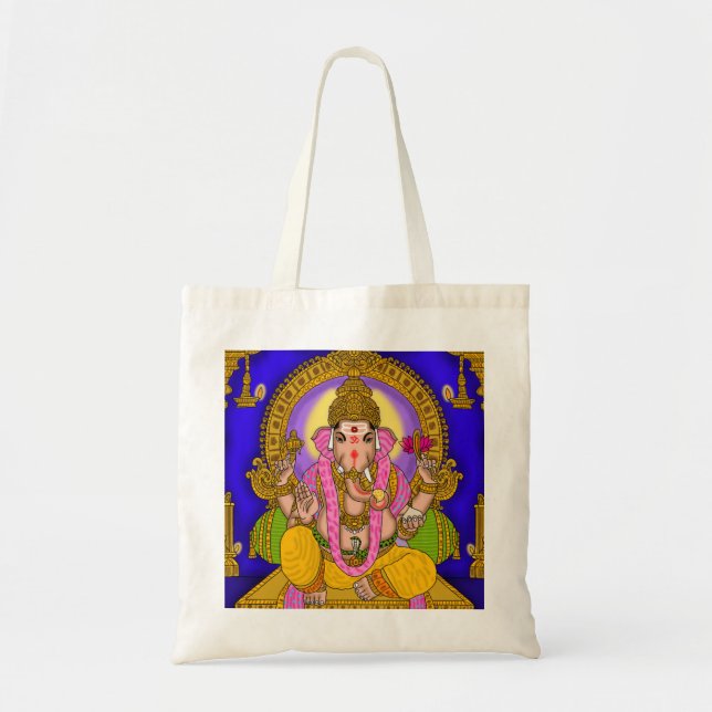 Lord Ganesha Tote Bag Tygkasse (Framsidan)