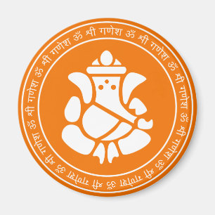 Lord Ganesha Underteckna Magnet
