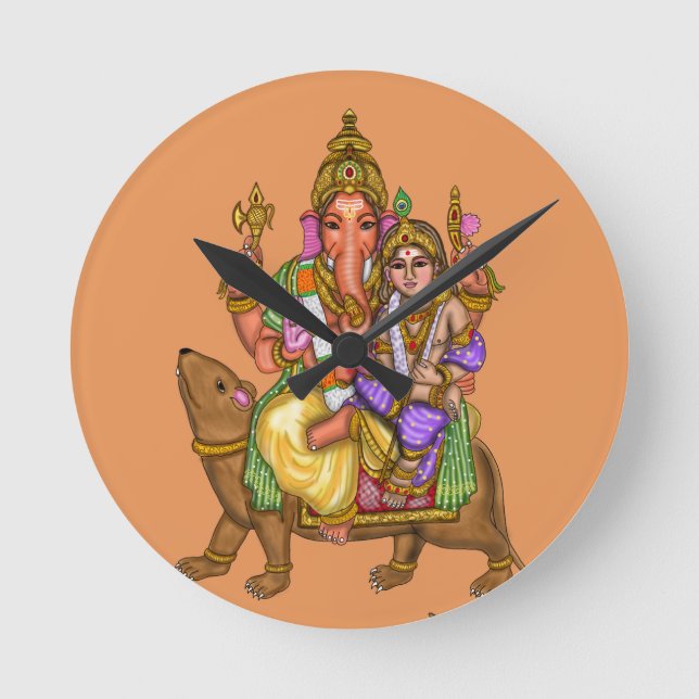Lord Ganesha väggur (Framsida)