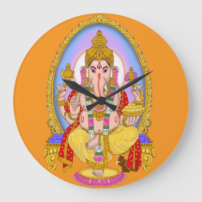 Lord Ganesha väggur (Framsida)