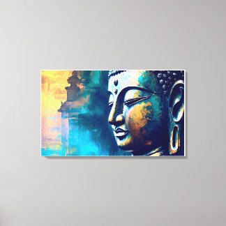 Lord Gautam Buddha Wall Art canvas Målning