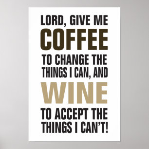 Lord Ge Me Coffee och Vin! Poster