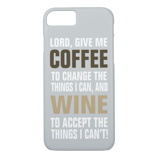 Lord Ge Me Kaffe och vin! Case-Mate iPhone Skal (Baksida)