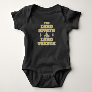 Lord Giveth och Taketh Bible Quote T Shirt