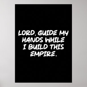 Lord, Guide My Händer - Faith-Based Motivational Poster