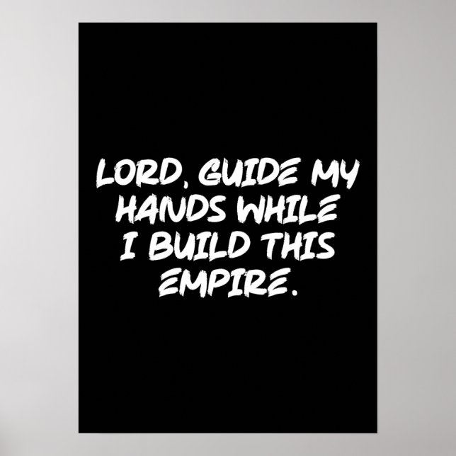 Lord, Guide My Händer - Faith-Based Motivational Poster (Framsidan)