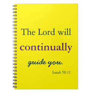 Lord Guides You Gult Anteckningsbok