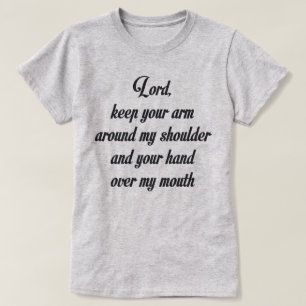 LORD HÅLLA DIN BEVÄPNA MIN RUNT OM KNUFFAR OCH TEE SHIRT