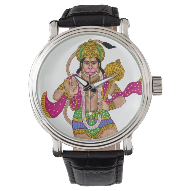Lord Hanuman Clock Armbandsur (Framsida)