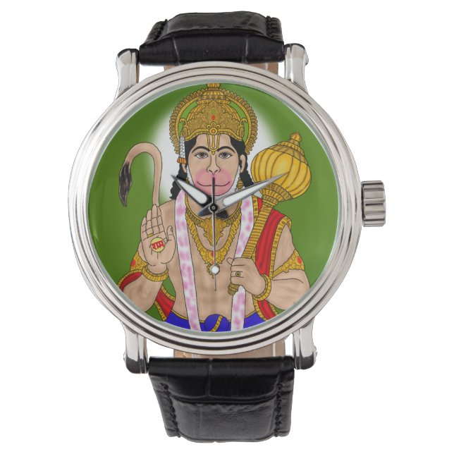 Lord Hanuman Clock Armbandsur (Framsida)