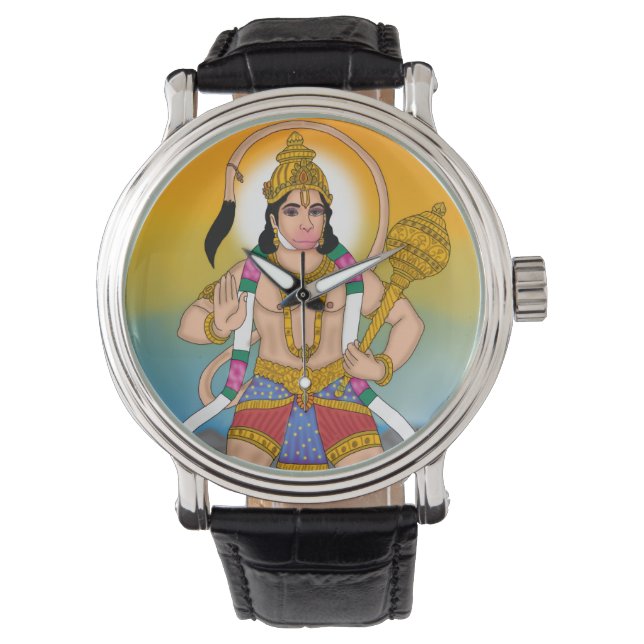 Lord Hanuman Clock Armbandsur (Framsida)