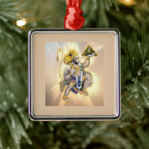 Lord Hanuman Divine Light Julgransprydnad Metall