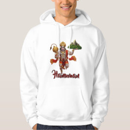 Lord Hanuman Flies Liiting Mountain Hoodie