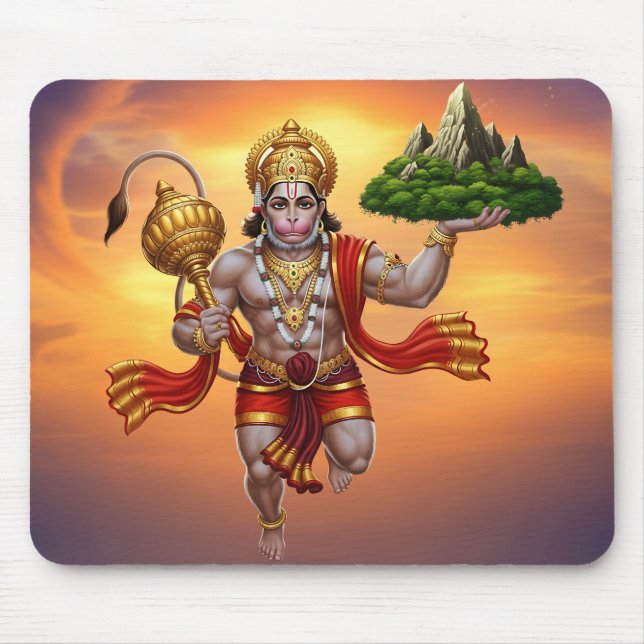 Lord Hanuman Flies Liiting Mountain Musmatta (Framsidan)