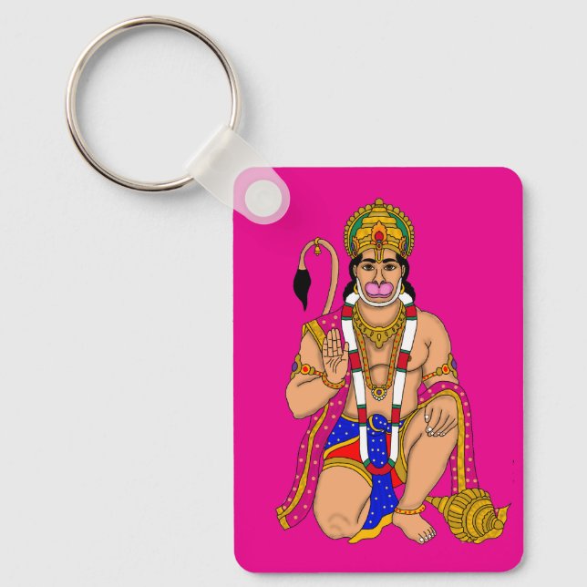 Lord Hanuman Keychain Nyckelring (Framsida)