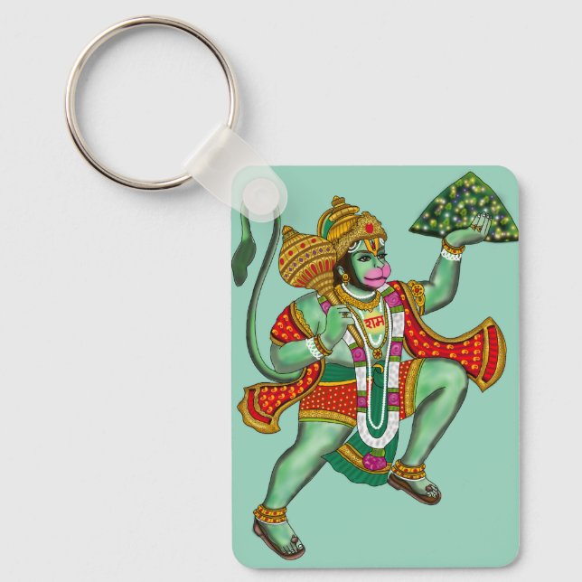 Lord Hanuman Keychain Nyckelring (Framsida)