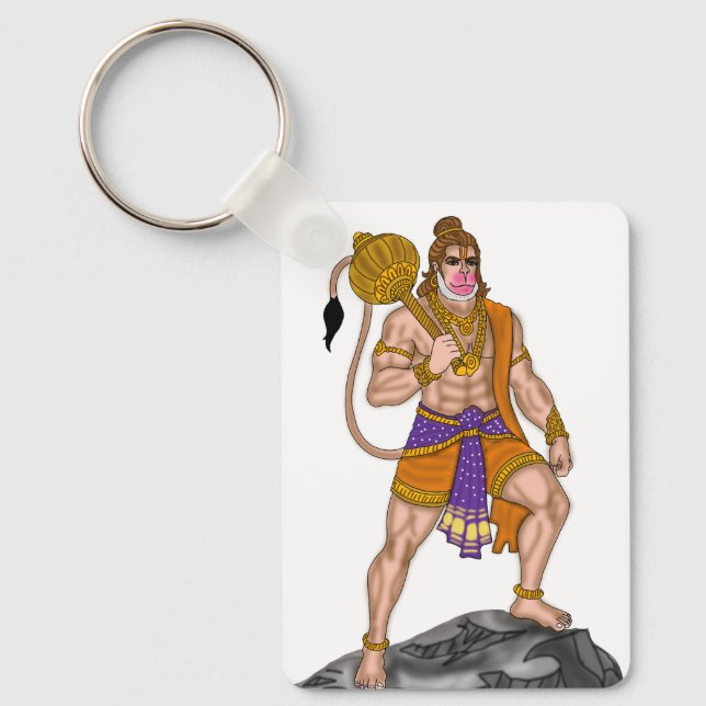 Lord Hanuman Keychain Nyckelring (Framsida)