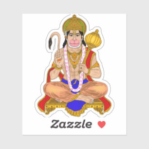 Lord Hanuman Klistermärke Klistermärken