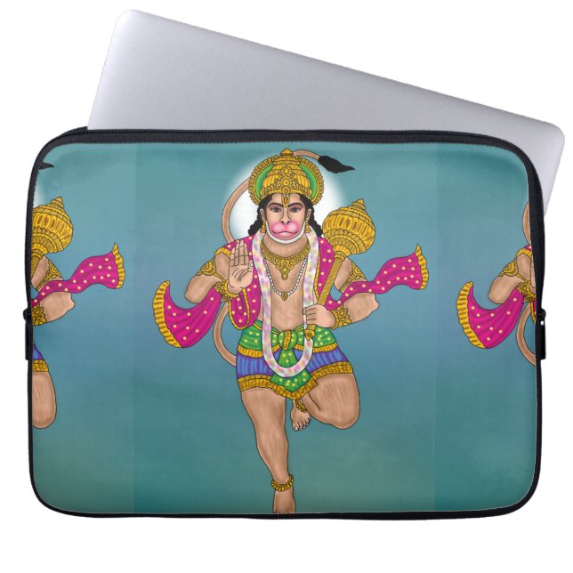 Lord Hanuman Laptop Cover Laptop Fodral (Framsidan)
