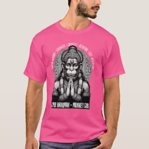 Lord Hanuman Monkey Gud Hindu Mythology T Shirt