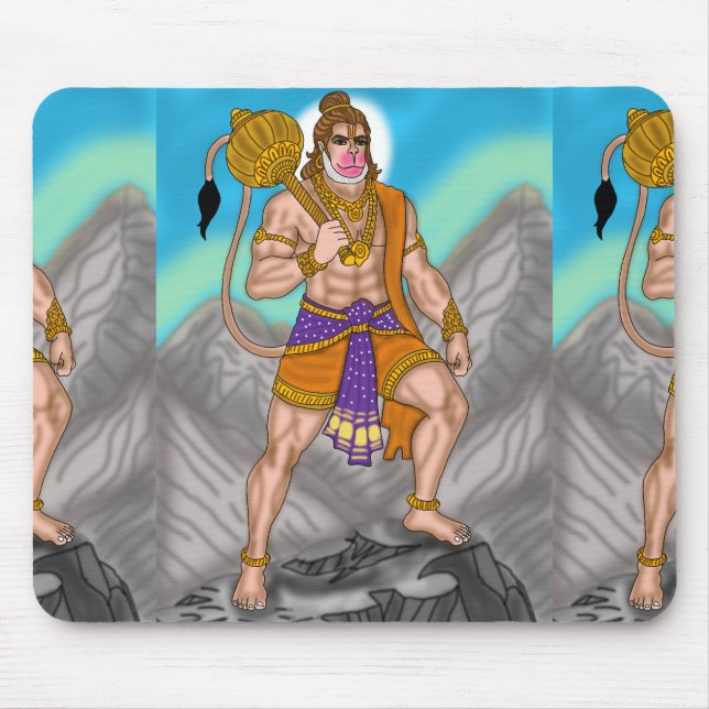 Lord Hanuman Mouse Pad Musmatta (Framsidan)