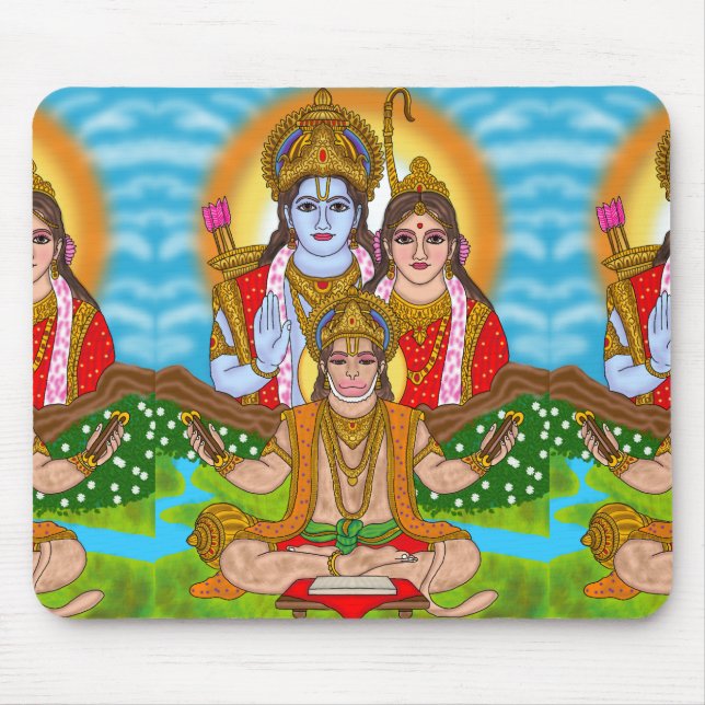 Lord Hanuman Mouse Pad Musmatta (Framsidan)