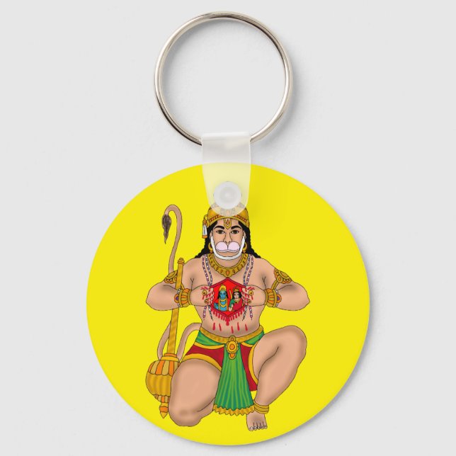 Lord Hanuman Nyckelring (Framsida)