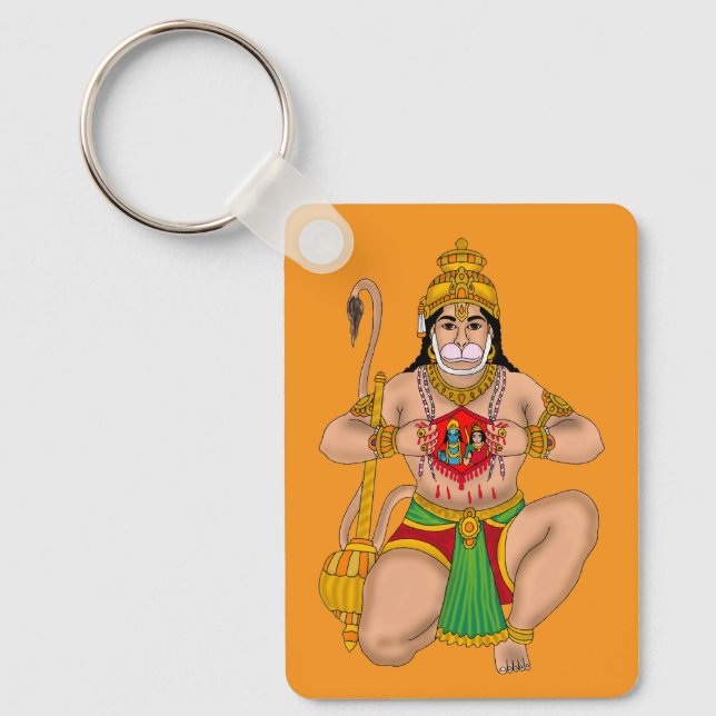 Lord Hanuman Nyckelring (Framsida)