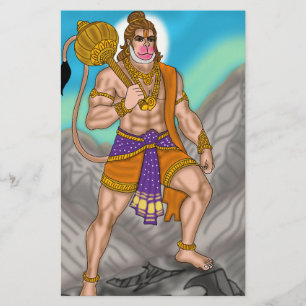 Lord Hanuman Stationery Brevpapper