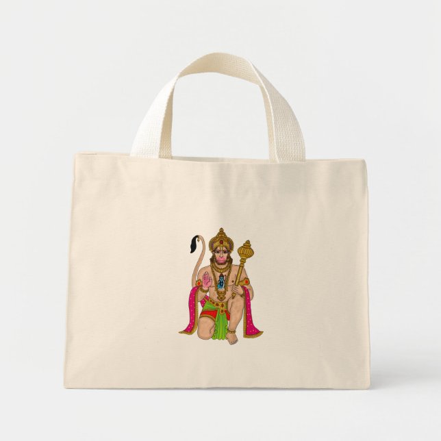 Lord Hanuman Totebag Mini Tygkasse (Framsidan)
