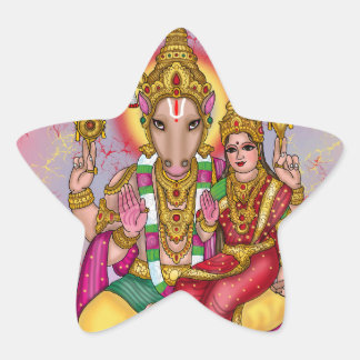 Lord Hayagriva-dekal Stjärnformat Klistermärke