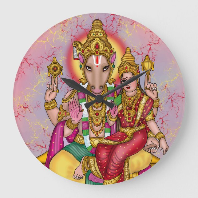 Lord Hayagriva väggklocka  (Framsida)