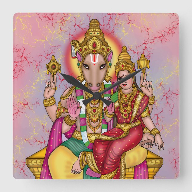 Lord Hayagriva väggklocka  (Framsida)