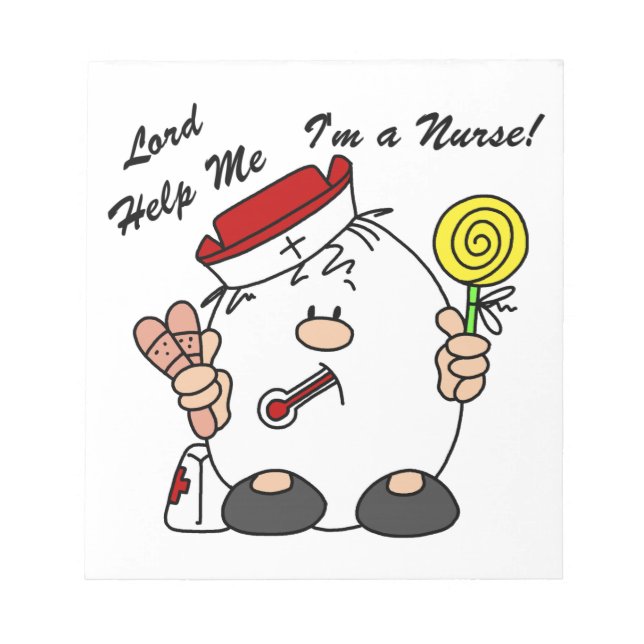 Lord Hjälp mig att jag är sjuksköterska Anteckningsblock (Framsida)