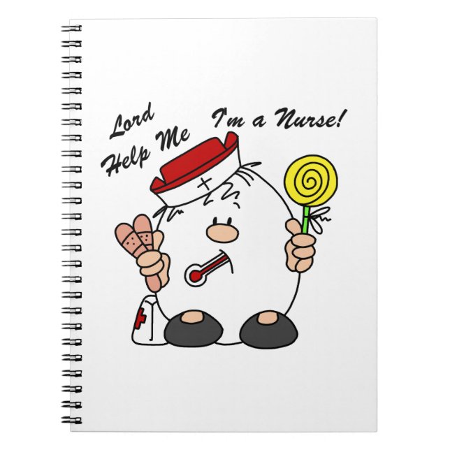 Lord Hjälp mig att jag är sjuksköterska Anteckningsbok (Framsidan)