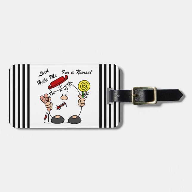 Lord Hjälp mig att jag är sjuksköterska Bagagebricka (Horisontell Framsida)