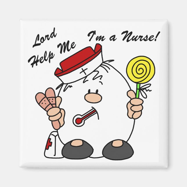 Lord Hjälp mig att jag är sjuksköterska Magnet (Framsidan)