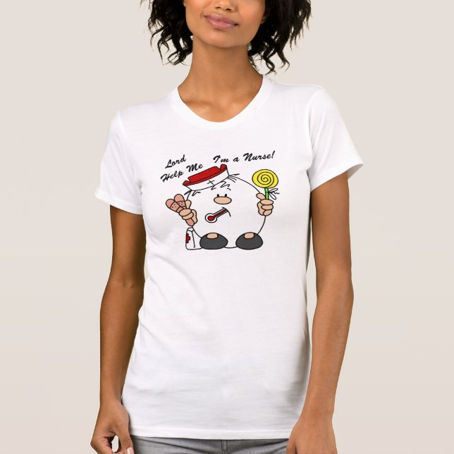 Lord Hjälp mig att jag är sjuksköterska T-shirt (Framsida)