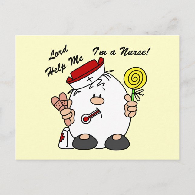 Lord Hjälp mig att jag är sjuksköterska Vykort (Framsida)