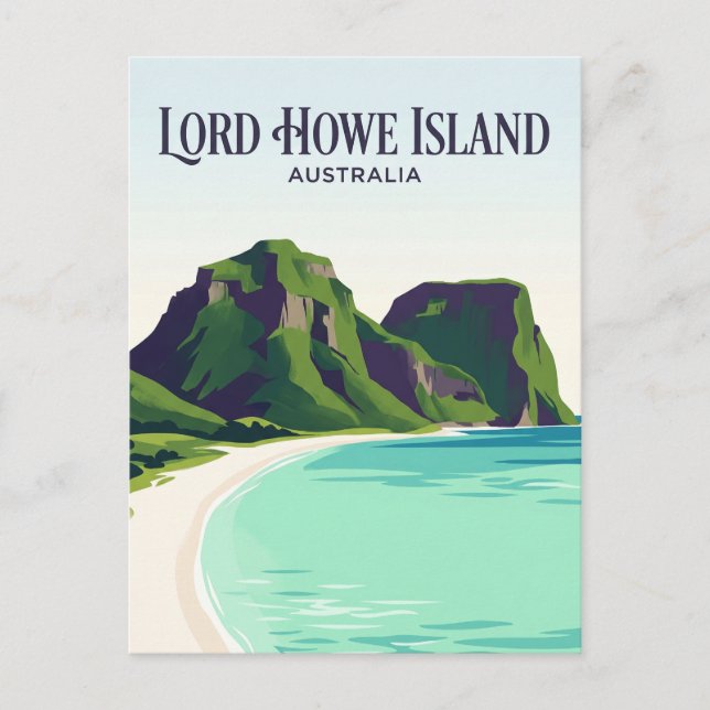 Lord Howe Island Australien Vykort (Framsida)