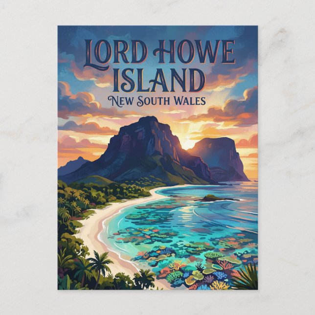 Lord Howeön Australien Vykort (Framsida)