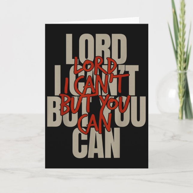 Lord I Can’t But You Can  Kort (Framsida)