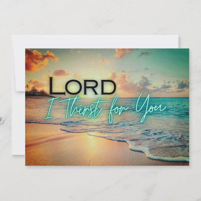 "Lord I Thirst for You"-kort Julkort (Framsida)