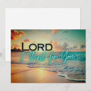 "Lord I Thirst for You"-kort Julkort
