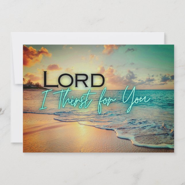 "Lord I Thirst for You"-kort Julkort (Framsida)