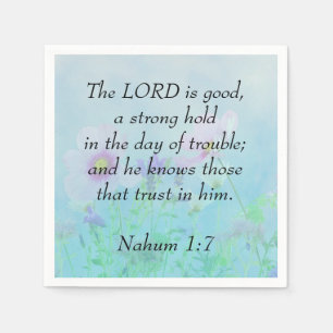 Lord Is Bra - Nahum 1:7 Pappersservett